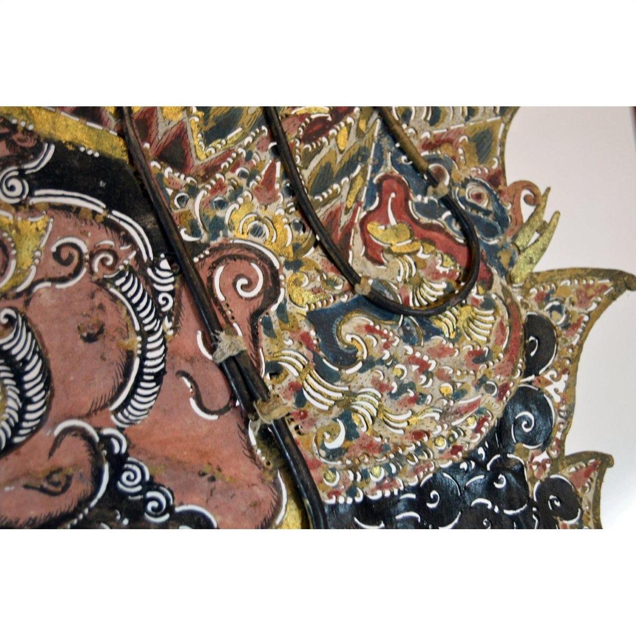 Wayang Kulit Balinese Cowhide Shadow Puppet-7. Asian &amp; Chinese Furniture, Art, Antiques, Vintage Home Décor for sale at FEA Home