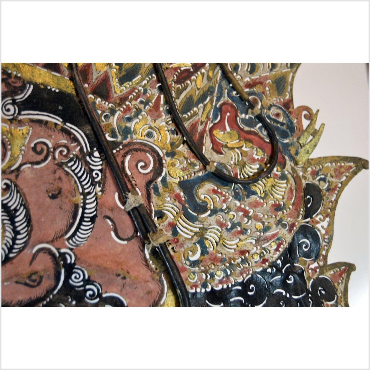Wayang Kulit Balinese Cowhide Shadow Puppet-7. Asian &amp; Chinese Furniture, Art, Antiques, Vintage Home Décor for sale at FEA Home