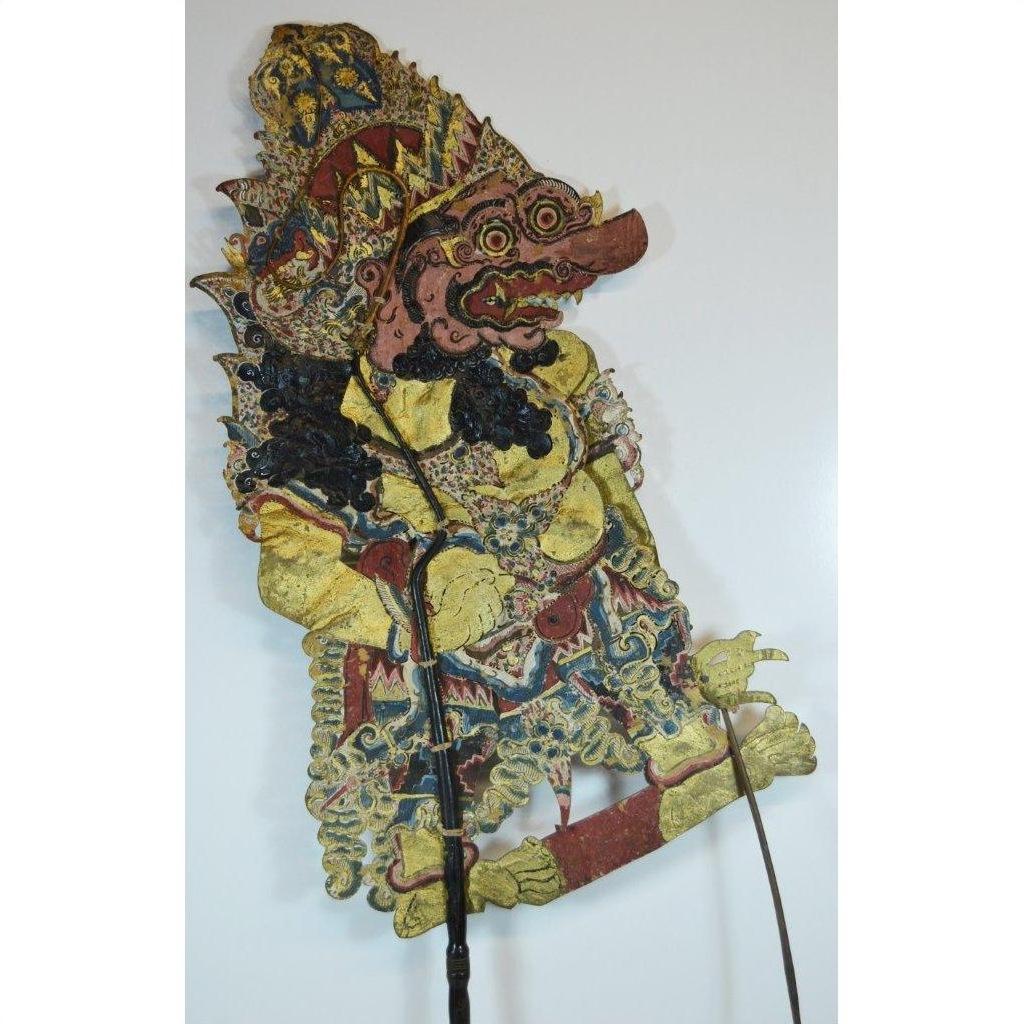 Wayang Kulit Balinese Cowhide Shadow Puppet-8. Asian &amp; Chinese Furniture, Art, Antiques, Vintage Home Décor for sale at FEA Home