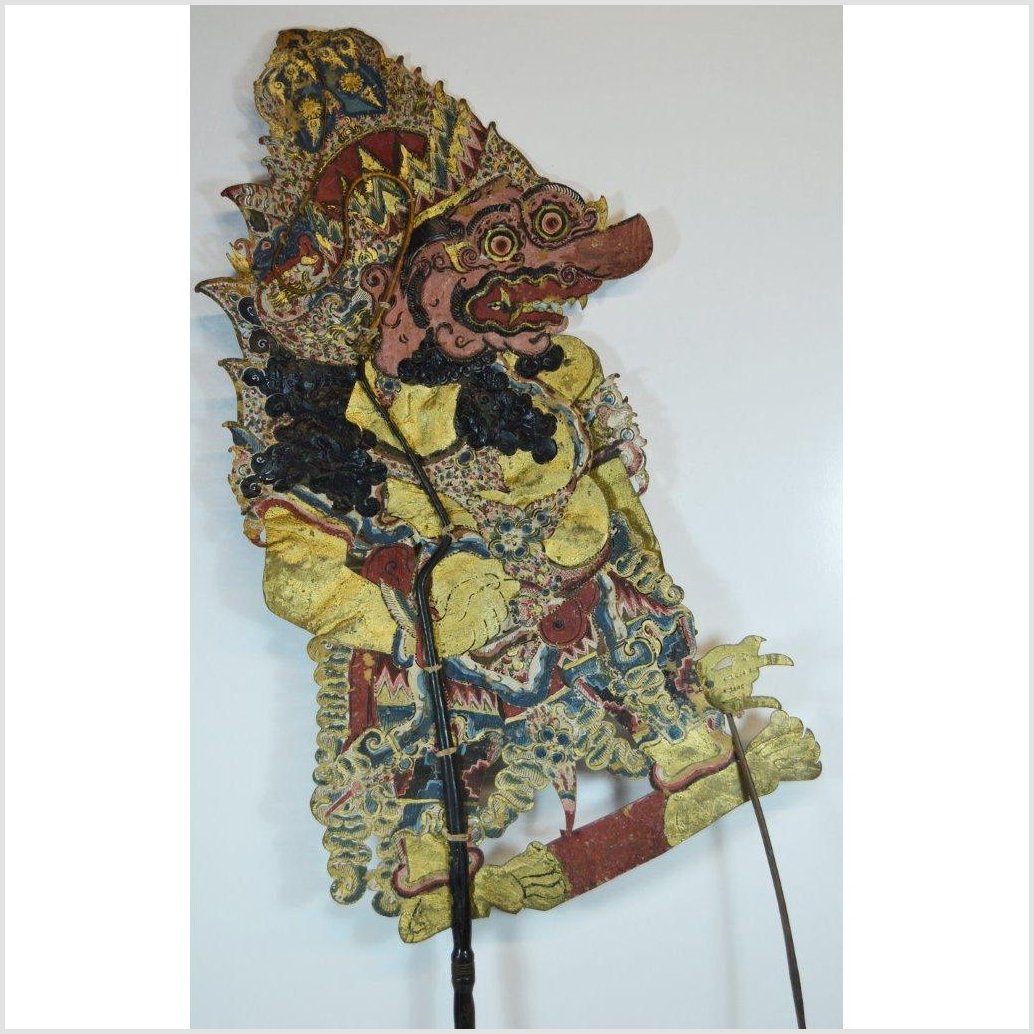 Wayang Kulit Balinese Cowhide Shadow Puppet-8. Asian &amp; Chinese Furniture, Art, Antiques, Vintage Home Décor for sale at FEA Home