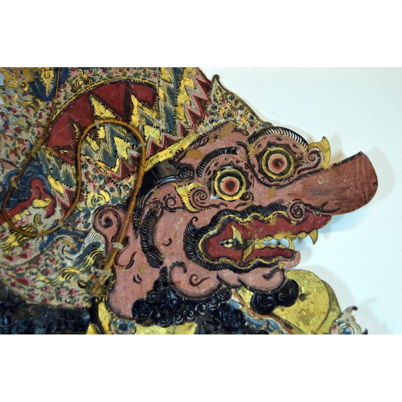 Wayang Kulit Balinese Cowhide Shadow Puppet-9. Asian &amp; Chinese Furniture, Art, Antiques, Vintage Home Décor for sale at FEA Home
