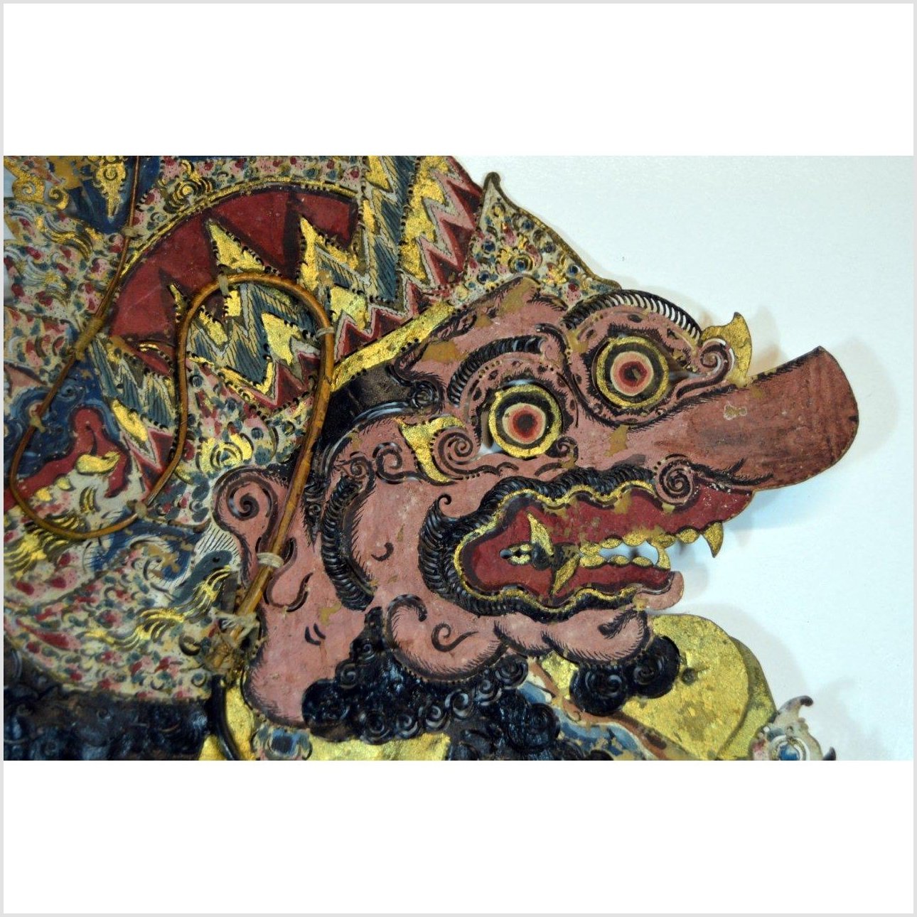 Wayang Kulit Balinese Cowhide Shadow Puppet-9. Asian &amp; Chinese Furniture, Art, Antiques, Vintage Home Décor for sale at FEA Home