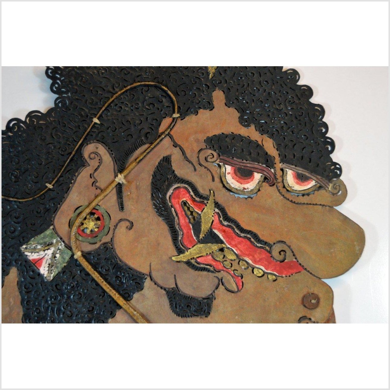 Wayang Kulit Balinese Cowhide Shadow Puppet-2. Asian & Chinese Furniture, Art, Antiques, Vintage Home Décor for sale at FEA Home