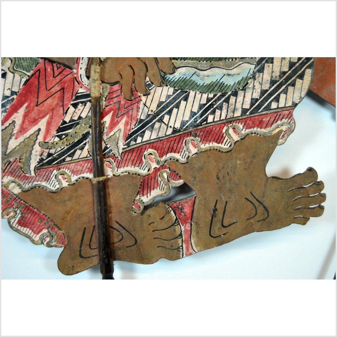 Wayang Kulit Balinese Cowhide Shadow Puppet-5. Asian &amp; Chinese Furniture, Art, Antiques, Vintage Home Décor for sale at FEA Home