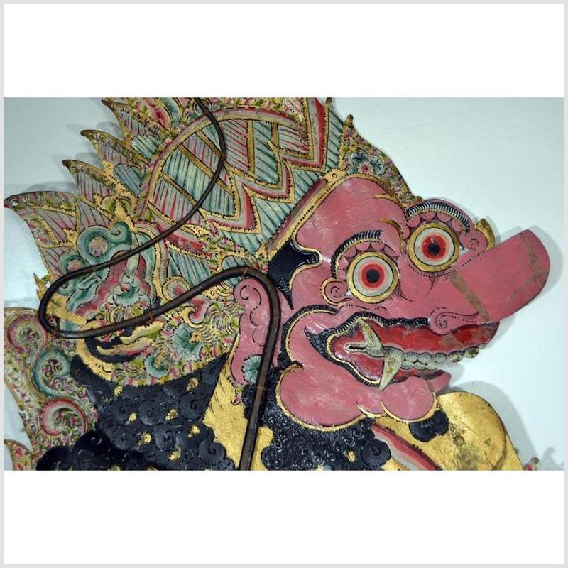 Wayang Kulit Balinese Cowhide Shadow Puppet-YN4850-2. Asian & Chinese Furniture, Art, Antiques, Vintage Home Décor for sale at FEA Home