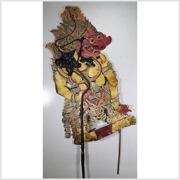 Wayang Kulit Balinese Cowhide Shadow Puppet-YN4850-1. Asian & Chinese Furniture, Art, Antiques, Vintage Home Décor for sale at FEA Home