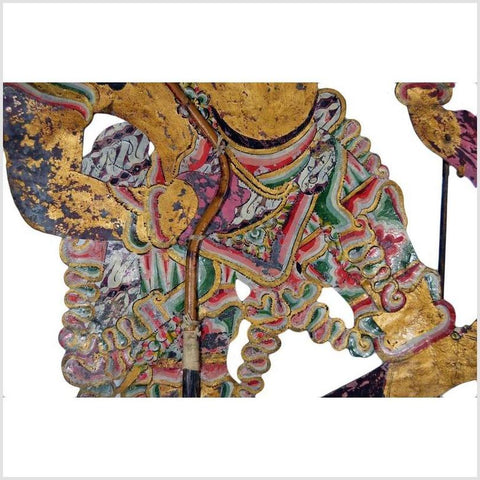 Wayang Kulit Balinese Cowhide Shadow Puppet-YN4853-3. Asian & Chinese Furniture, Art, Antiques, Vintage Home Décor for sale at FEA Home