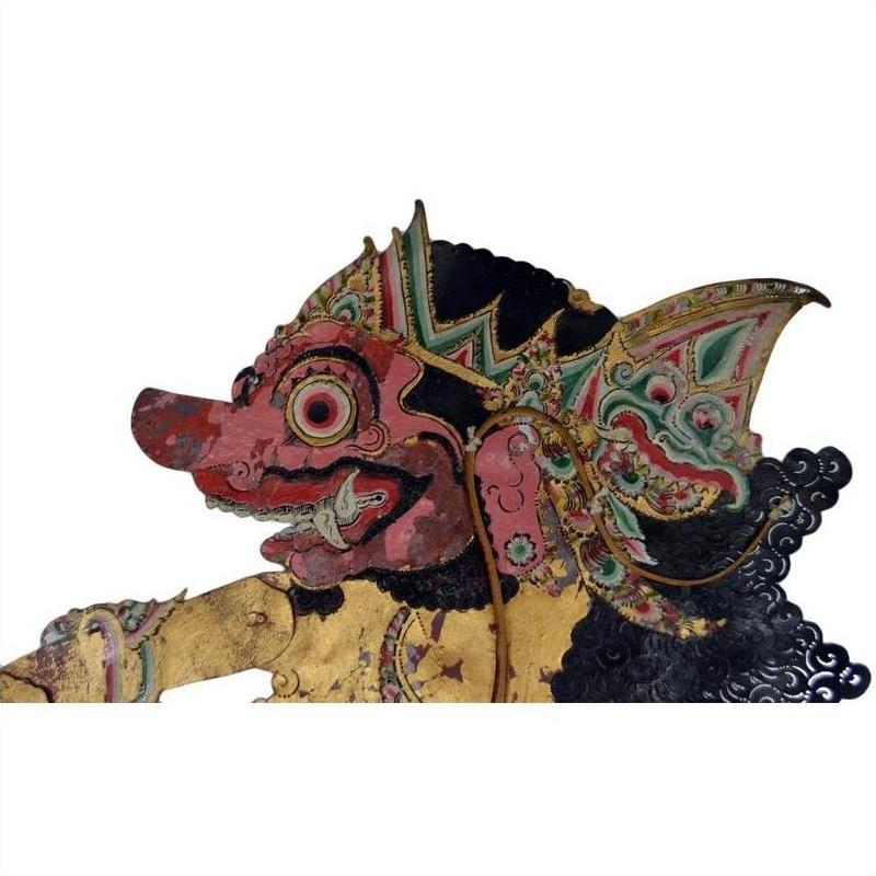 Wayang Kulit Balinese Cowhide Shadow Puppet-7. Asian &amp; Chinese Furniture, Art, Antiques, Vintage Home Décor for sale at FEA Home