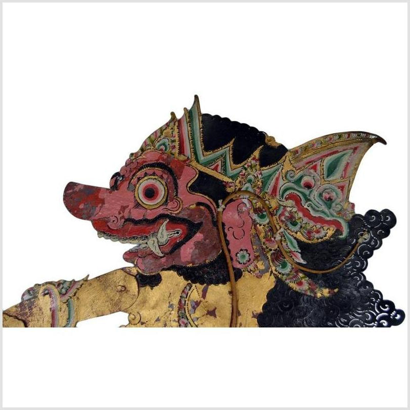 Wayang Kulit Balinese Cowhide Shadow Puppet-YN4853-7. Asian & Chinese Furniture, Art, Antiques, Vintage Home Décor for sale at FEA Home