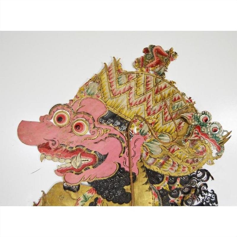 Wayang Kulit Balinese Cowhide Shadow Puppet-6. Asian &amp; Chinese Furniture, Art, Antiques, Vintage Home Décor for sale at FEA Home