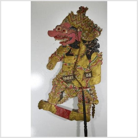 Wayang Kulit Balinese Cowhide Shadow Puppet-YN4855-1. Asian & Chinese Furniture, Art, Antiques, Vintage Home Décor for sale at FEA Home