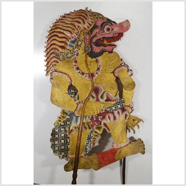 Wayang Kulit Balinese Cowhide Shadow Puppet-5. Asian &amp; Chinese Furniture, Art, Antiques, Vintage Home Décor for sale at FEA Home