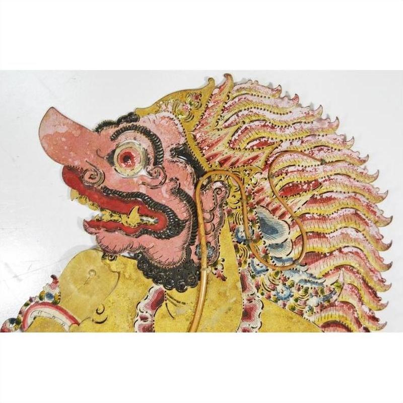 Wayang Kulit Balinese Cowhide Shadow Puppet-6. Asian &amp; Chinese Furniture, Art, Antiques, Vintage Home Décor for sale at FEA Home