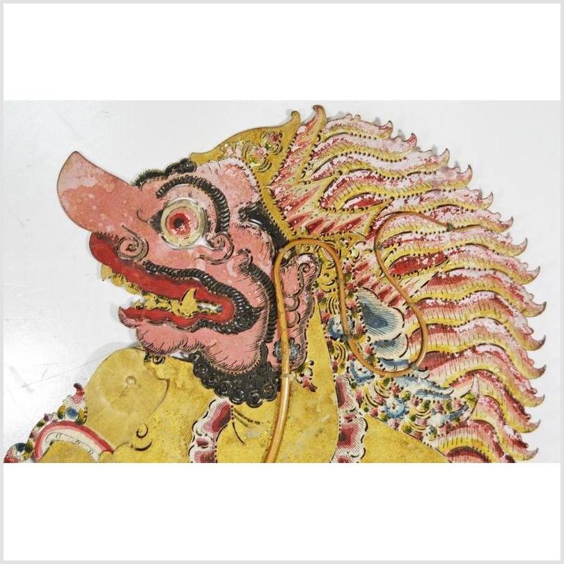 Wayang Kulit Balinese Cowhide Shadow Puppet-6. Asian &amp; Chinese Furniture, Art, Antiques, Vintage Home Décor for sale at FEA Home