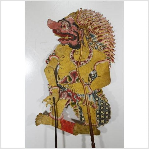 Wayang Kulit Balinese Cowhide Shadow Puppet-YN4865-1. Asian & Chinese Furniture, Art, Antiques, Vintage Home Décor for sale at FEA Home