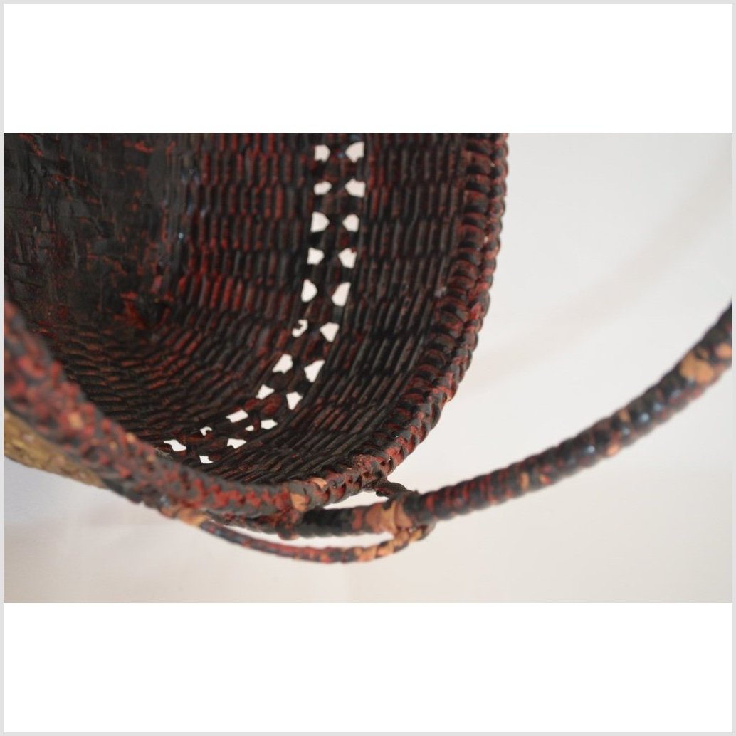Woven Bamboo Offering Basket-4. Asian &amp; Chinese Furniture, Art, Antiques, Vintage Home Décor for sale at FEA Home