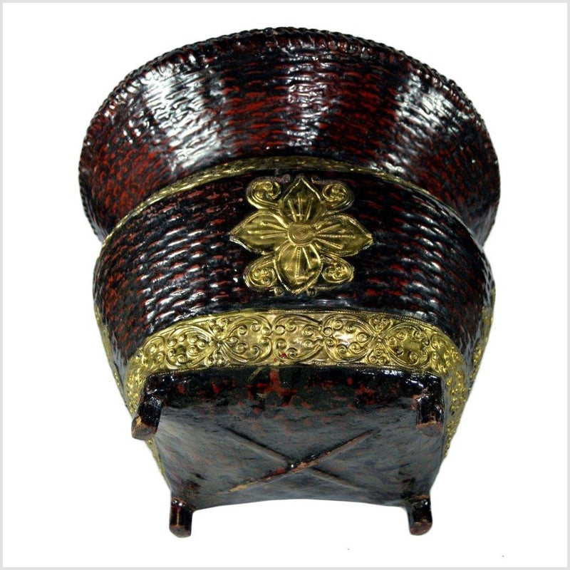 Woven Bamboo Offering Basket
