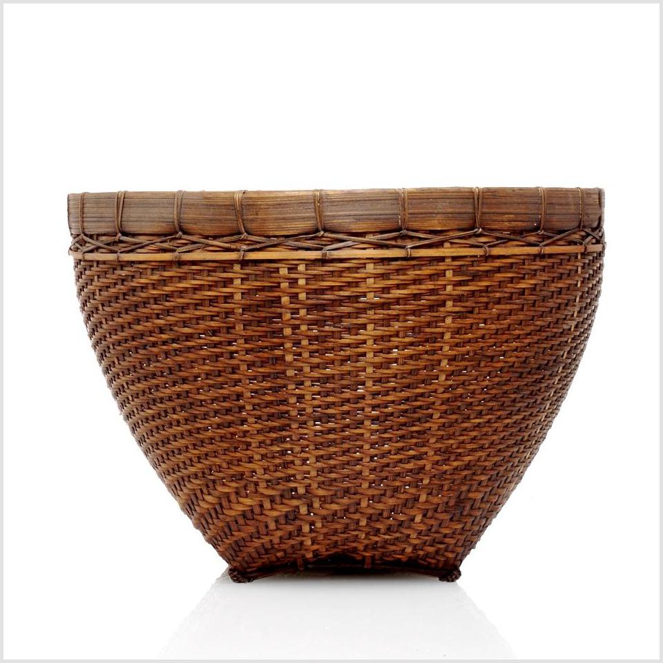 Woven Basket-1. Asian & Chinese Furniture, Art, Antiques, Vintage Home Décor for sale at FEA Home