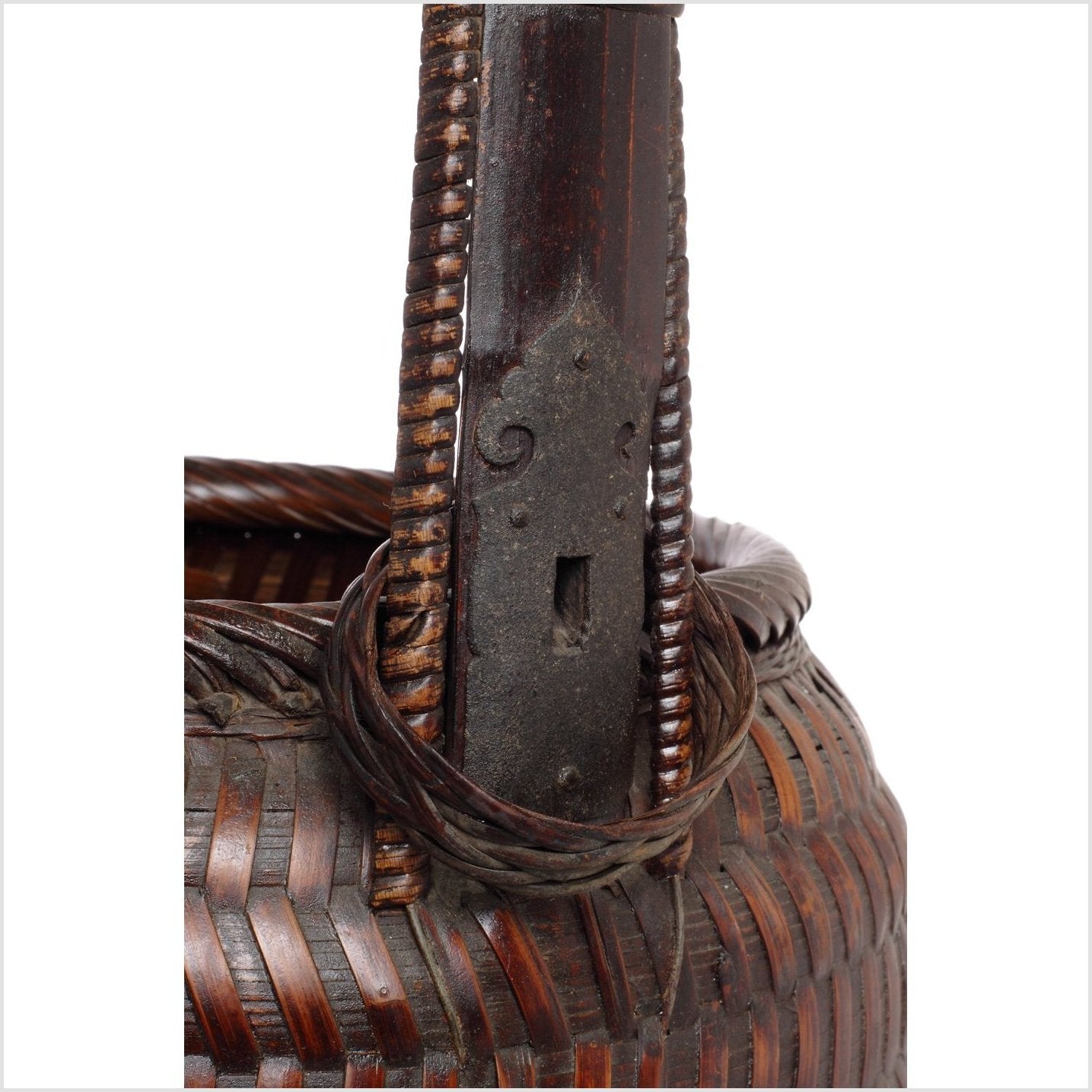 Woven Long Handle Basket | FEA Home-2. Asian & Chinese Furniture, Art, Antiques, Vintage Home Décor for sale at FEA Home