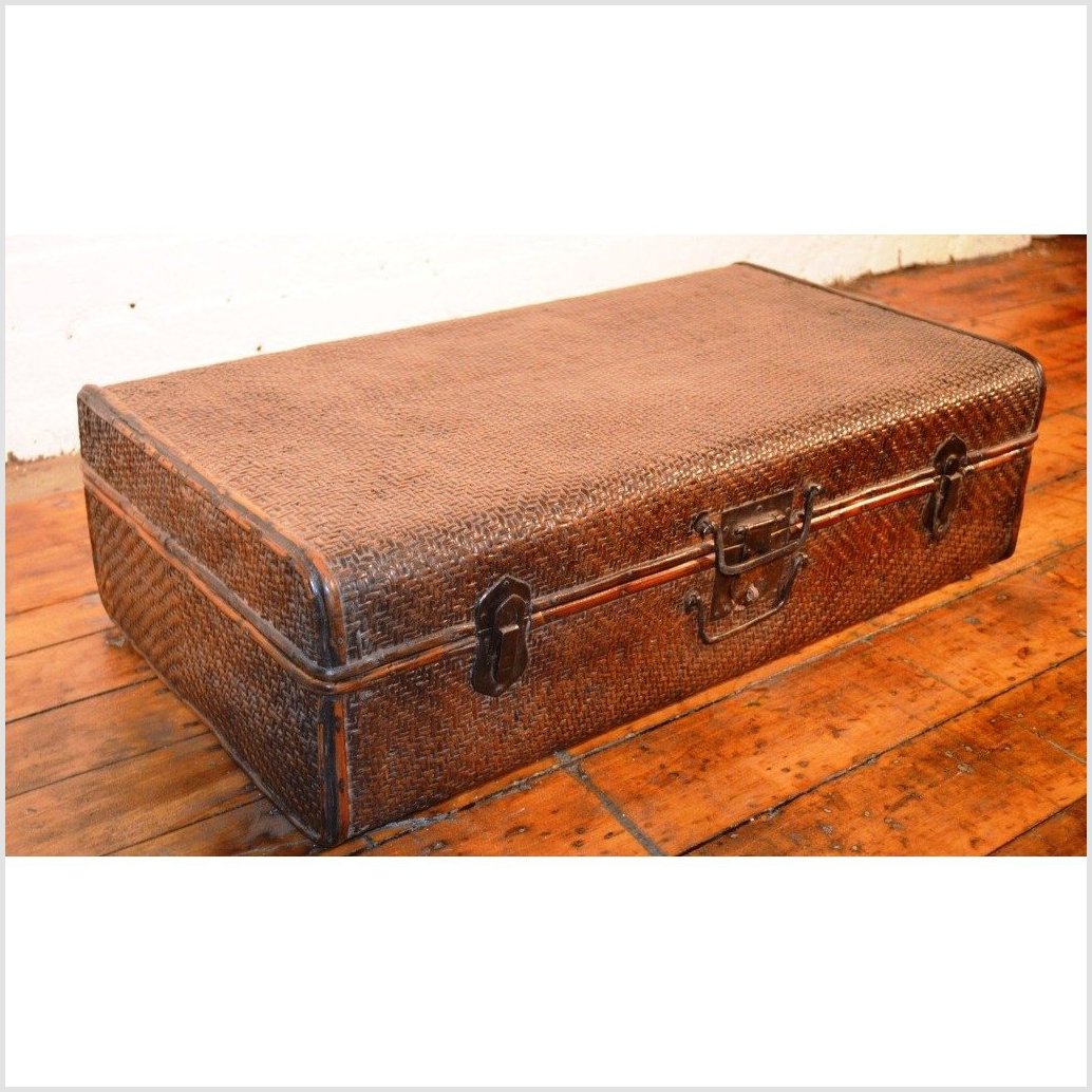 Woven Suitcase/Trunk-2. Asian & Chinese Furniture, Art, Antiques, Vintage Home Décor for sale at FEA Home