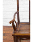 Chinese Qing Dynasty Period Scholar's Lamp Hanger Armchair with Carved Splat-12. Asian & Chinese Furniture, Art, Antiques, Vintage Home Décor for sale at FEA Home