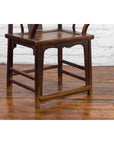 Chinese Qing Dynasty Period Scholar's Lamp Hanger Armchair with Carved Splat-14. Asian & Chinese Furniture, Art, Antiques, Vintage Home Décor for sale at FEA Home