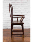 Chinese Qing Dynasty Period Scholar's Lamp Hanger Armchair with Carved Splat-6. Asian & Chinese Furniture, Art, Antiques, Vintage Home Décor for sale at FEA Home